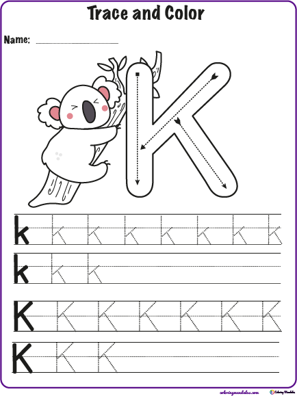 Find the Letter K Worksheet | All Kids Network