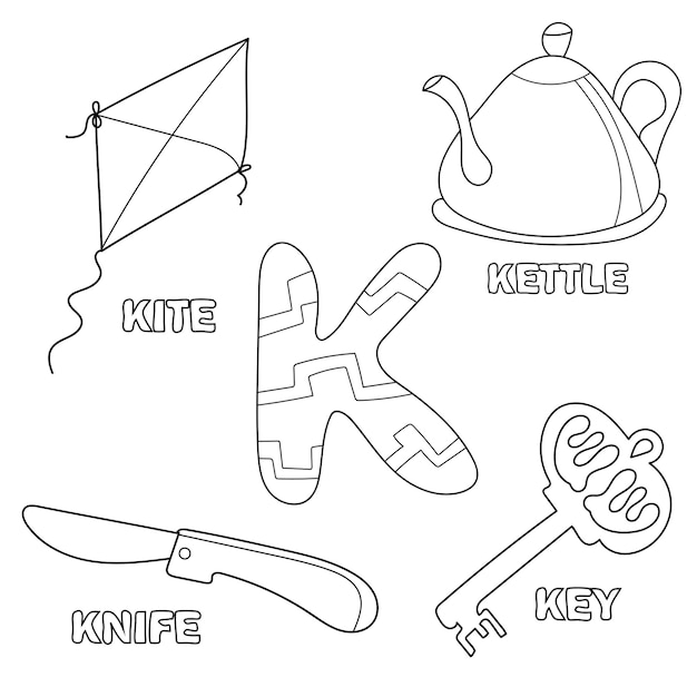 letter k worksheet preschool