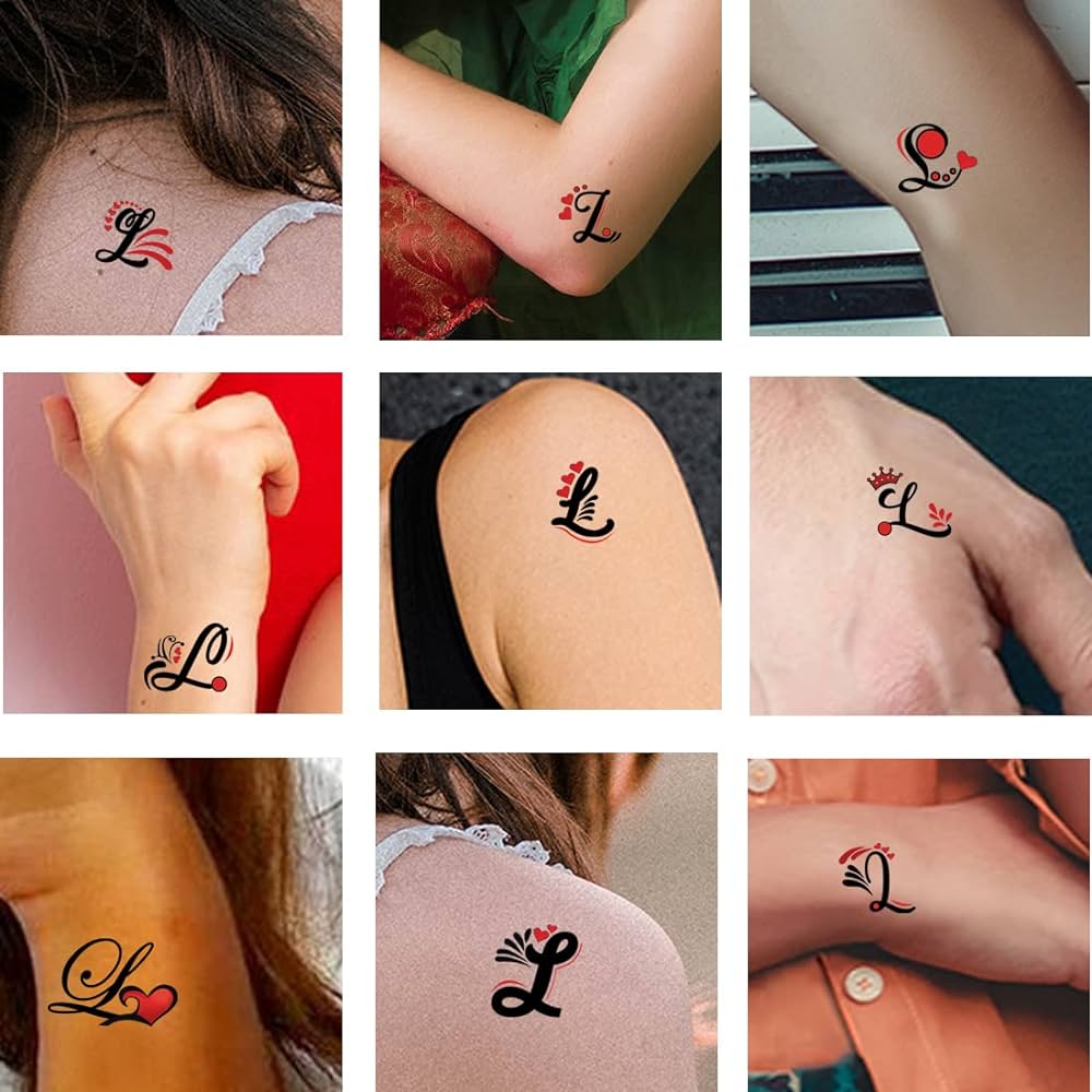 letter l tattoo