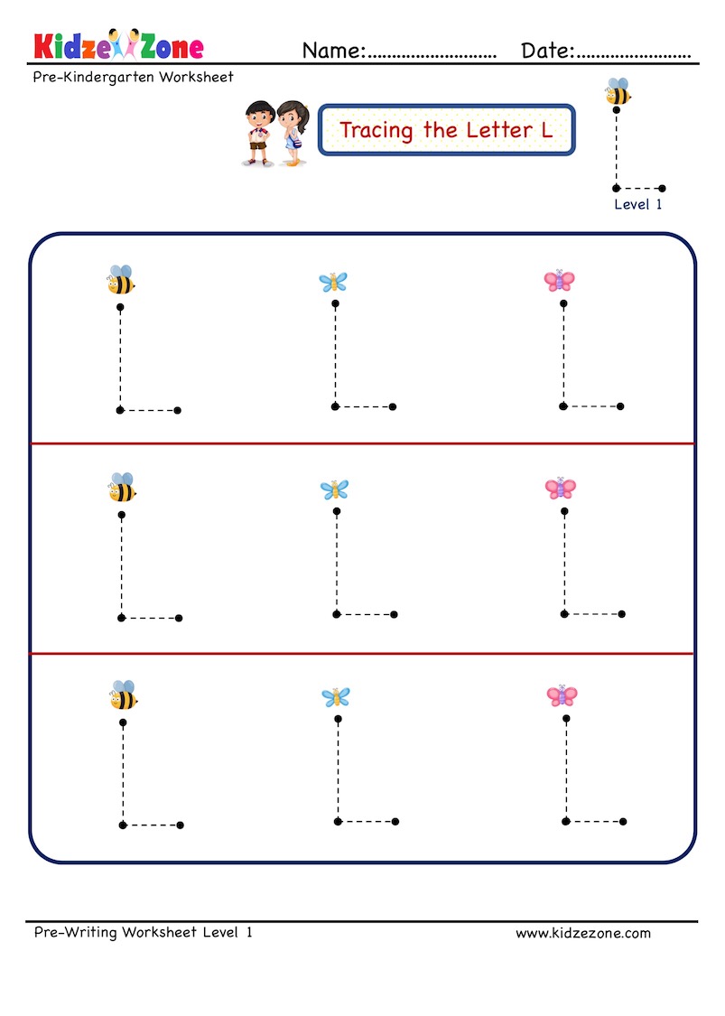 FREE* Tracing And Writing the Letter L | MyTeachingStation.com