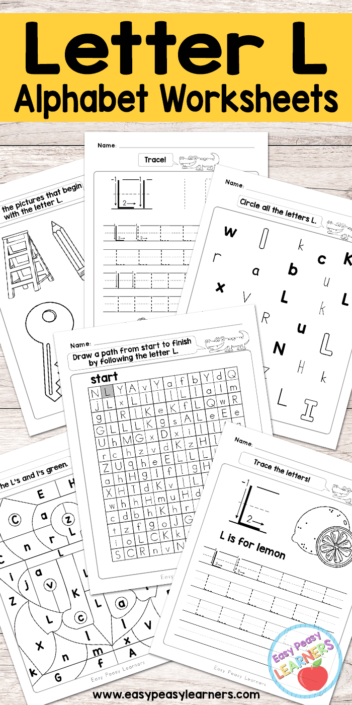 letter l worksheet for kindergarten