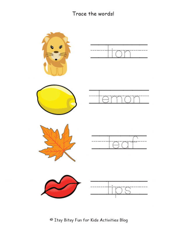letter l worksheet for kindergarten