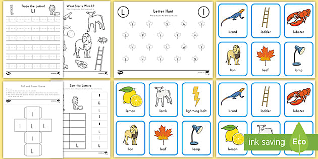 letter l worksheet