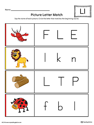 letter l worksheet