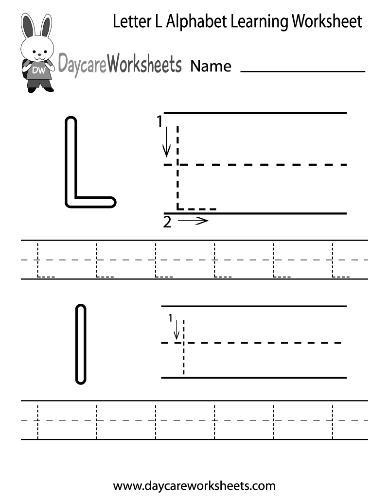 letter ll worksheet for preschool