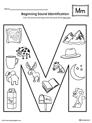 letter m phonics worksheet