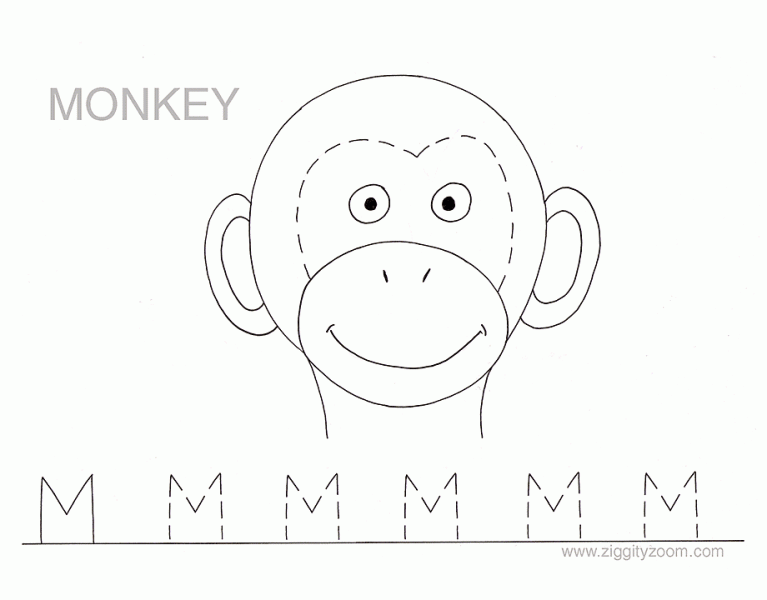 letter m tracing worksheet