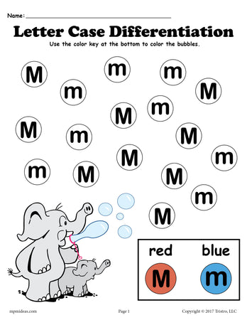 letter m worksheet for kindergarten