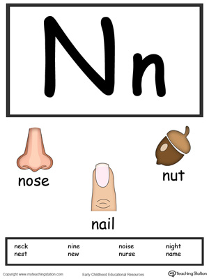 letter n for preschool