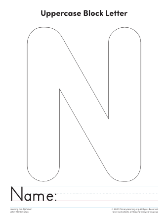letter n templates