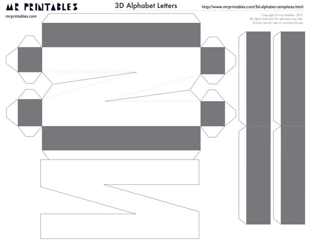letter n templates