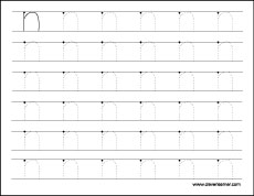 letter n writing worksheet
