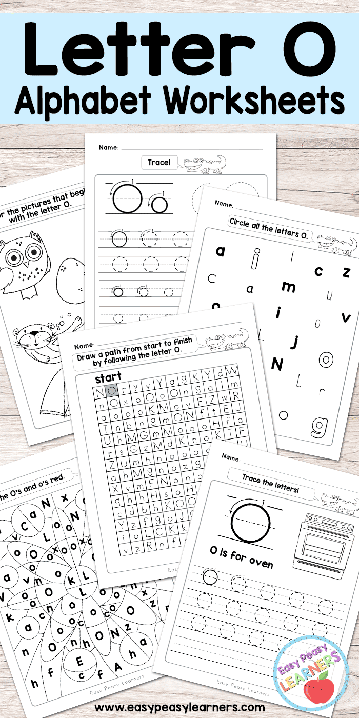 letter o worksheet for kindergarten