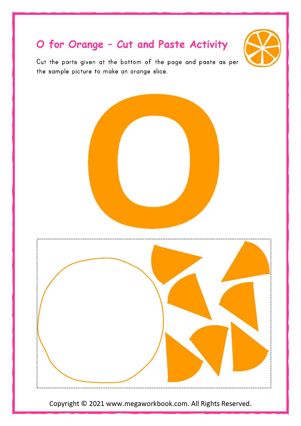 letter o worksheet preschool
