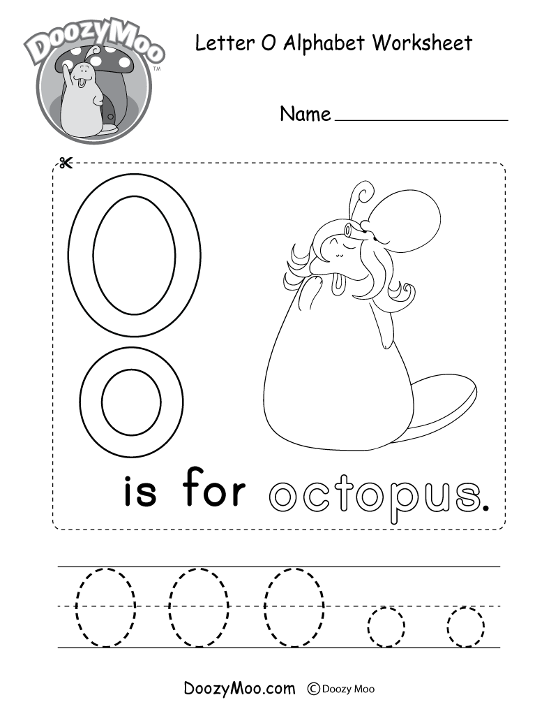 letter o worksheet preschool