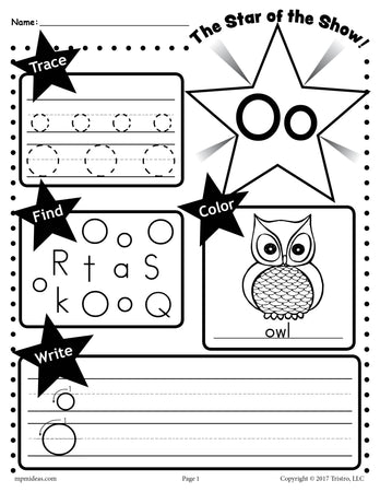 FREE Preschool Letter O Worksheets and Printables Ages 3-4 Years ...