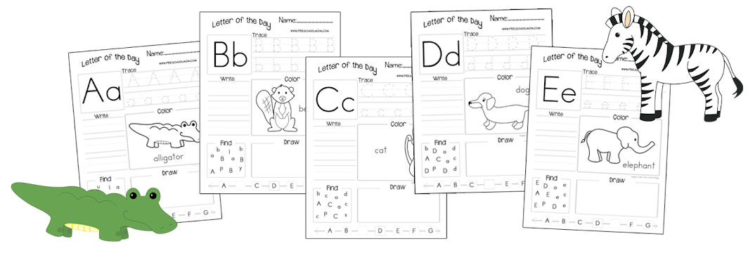 letter of the day worksheet