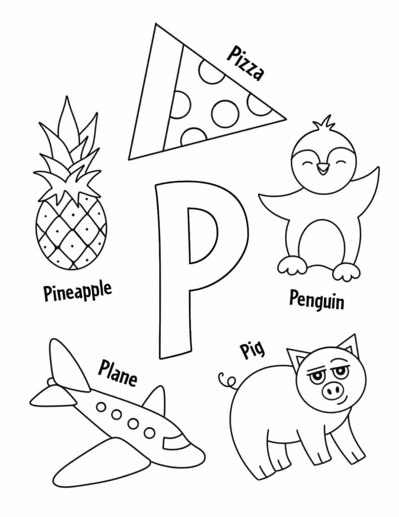 FREE Letter P Worksheets for Preschool ⋆ The Hollydog Blog