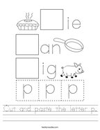 Letter P Worksheets - Twisty Noodle