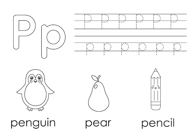 letter p coloring pages