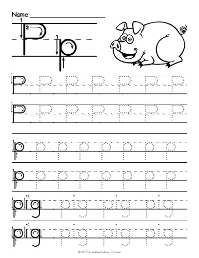 letter p printables
