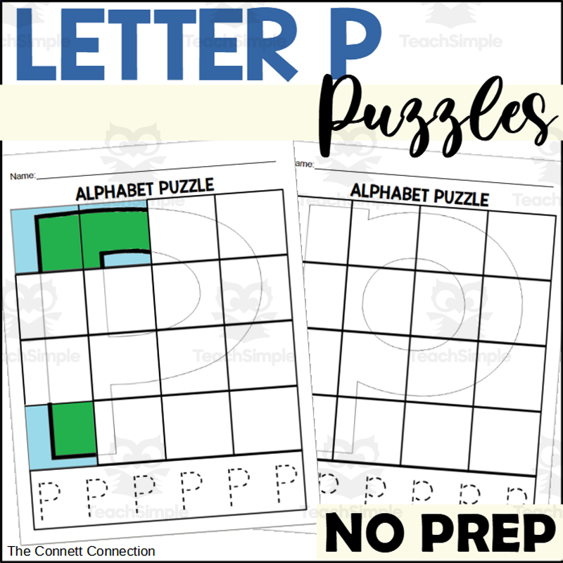 Letter P Puzzles