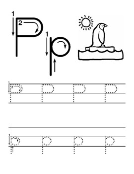 Letter p trace | TPT