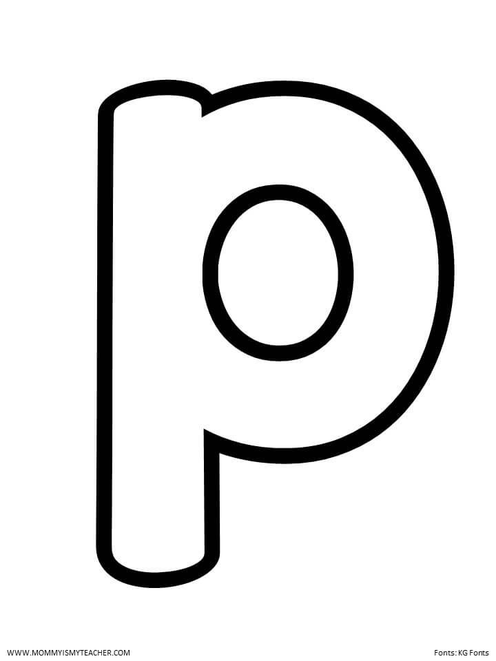 letter p worksheet to print out