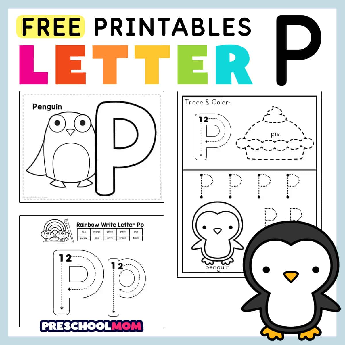 letter p worksheet to print out