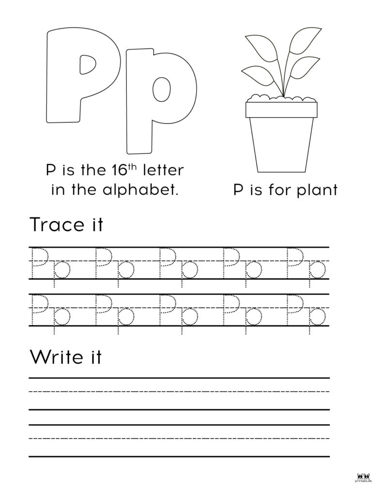 Letter P Worksheets Page 4 Twisty Noodle Worksheets Library