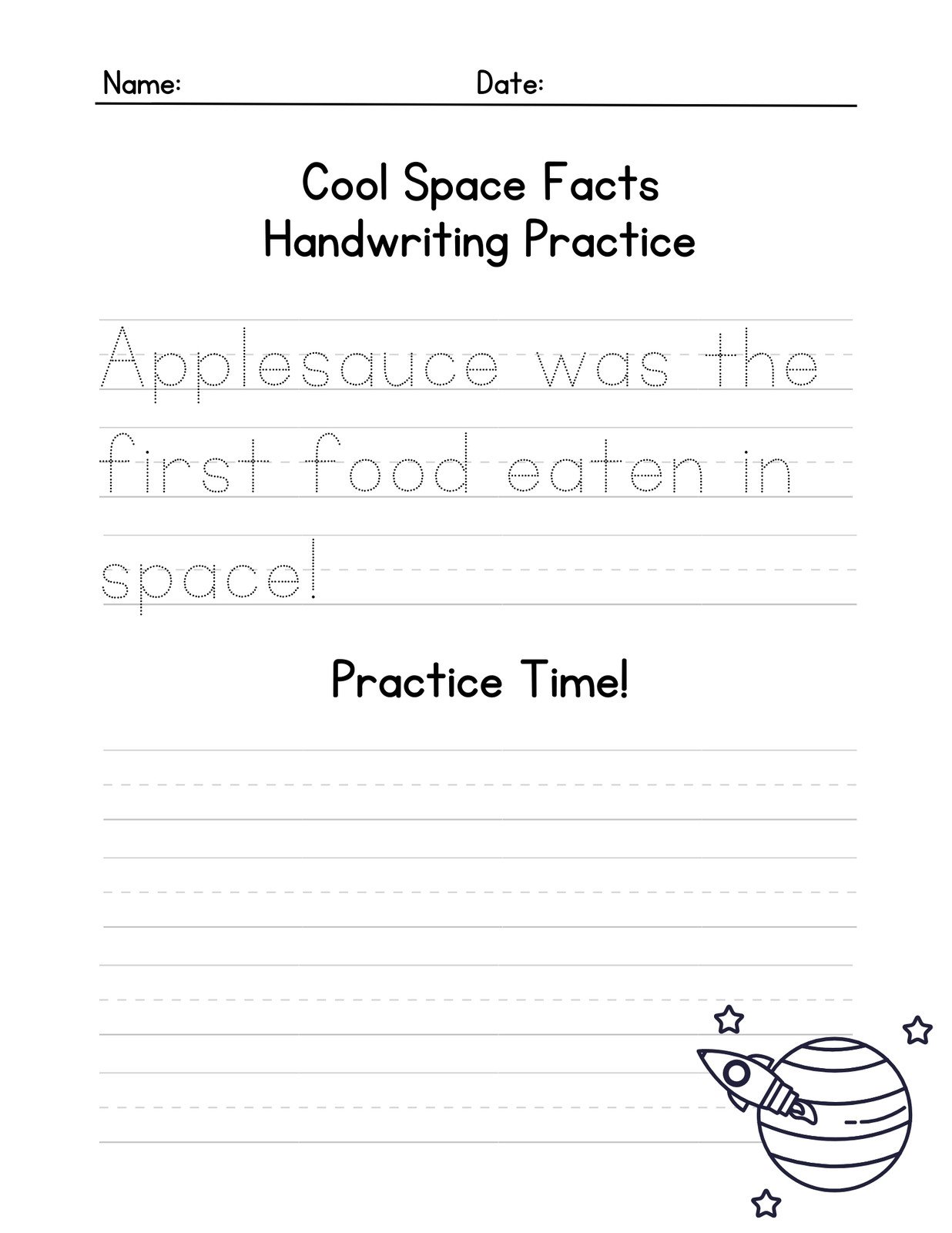 Free custom printable handwriting worksheet templates 