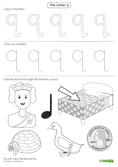 Letter q Worksheet 1