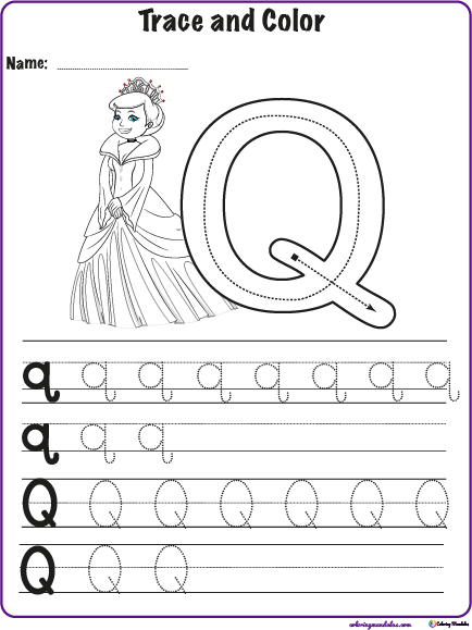 letter q worksheet for preschoolers