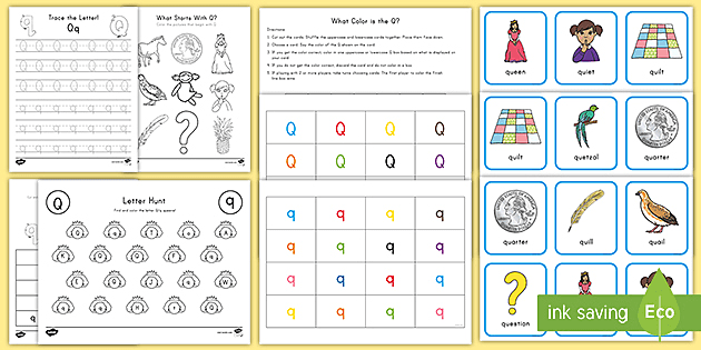 Letter Q Worksheet and Activity Pack - Primary Resources