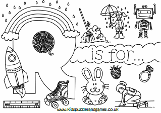 Letter R Coloring Pages for Preschool (FREE pdf) • In the Bag Kids ...