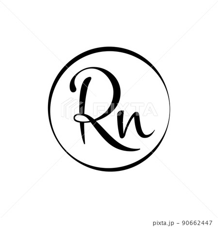 Initial rn letter Logo Design vector Template.... - Stock ...