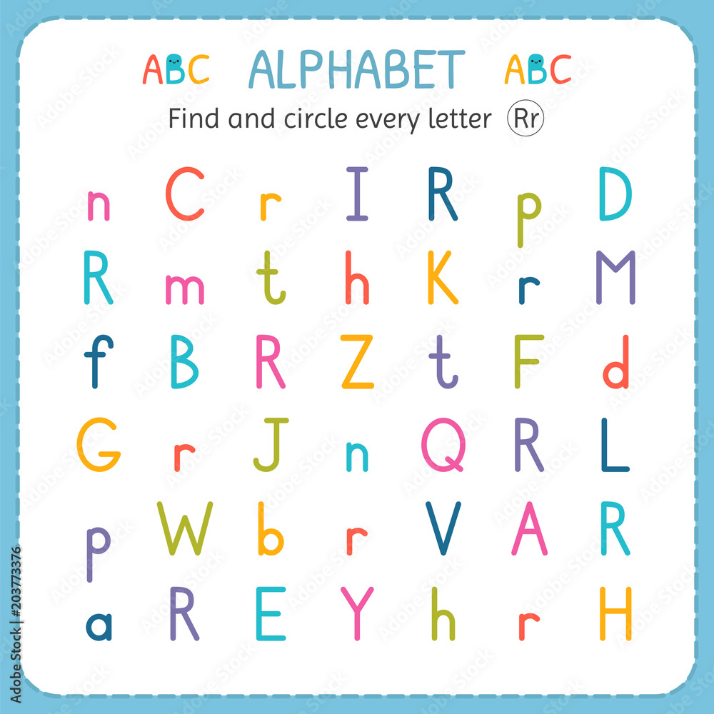 letter r worksheet for kindergarten