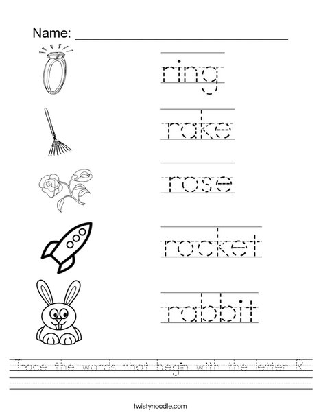 letter r worksheet kindergarten