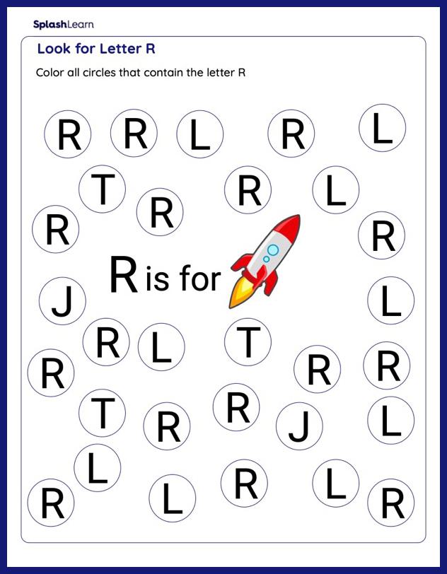 letter r worksheet kindergarten