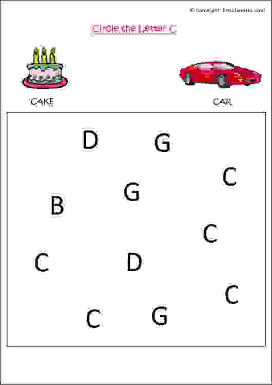 Circle the Letter C