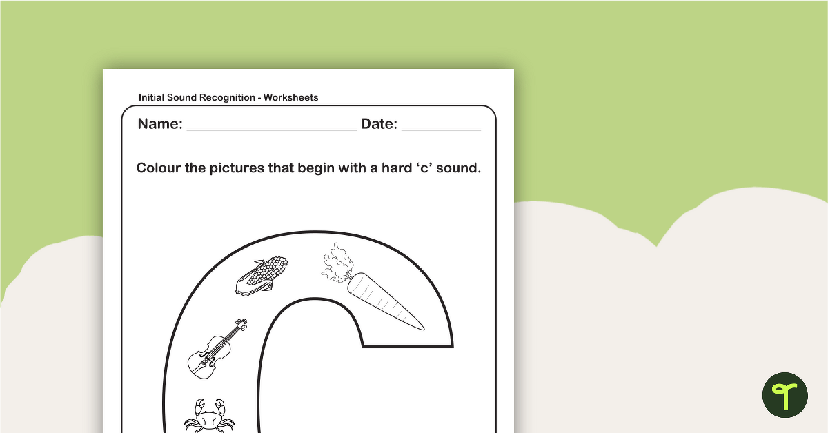 letter recognition worksheet letter c
