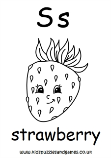 Letter S Colouring Sheets - Kids Puzzles and Games