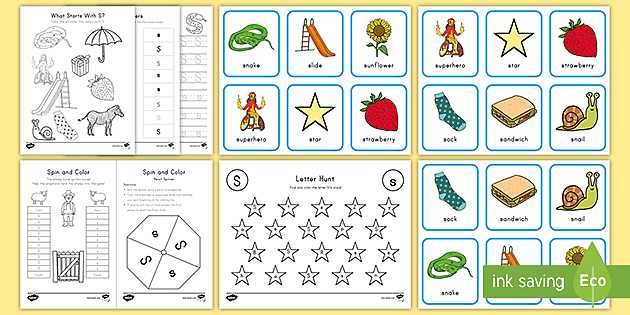 Letter S Worksheet and Activity Pack - Alphabet - Twinkl