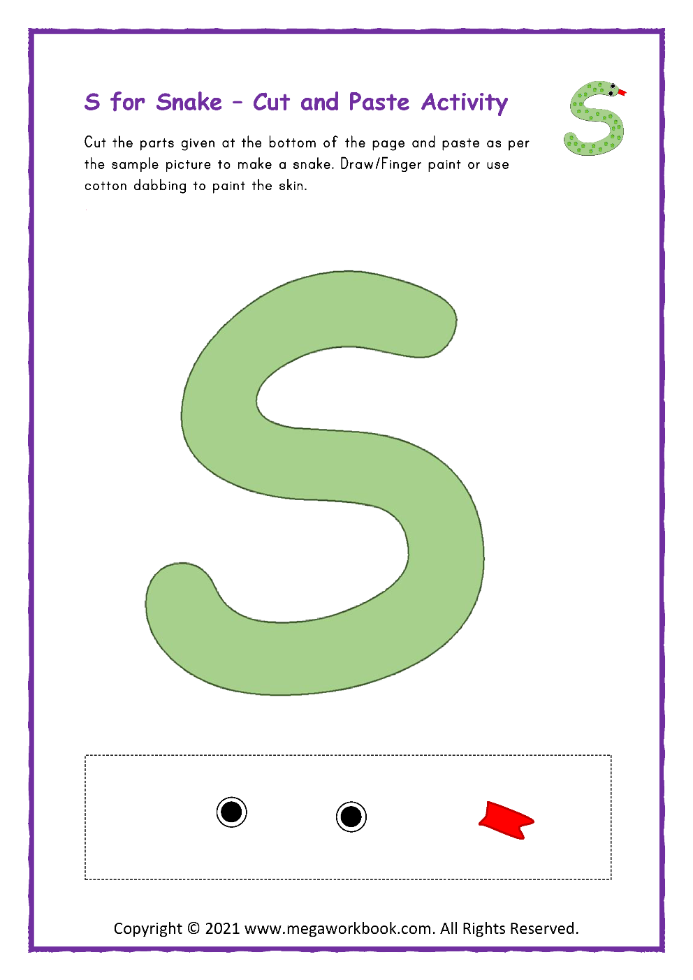 Letter S Activities for Preschool - Letter S Worksheets - Letter S ...