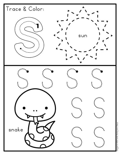 Letter S Preschool Printables - Preschool Mom