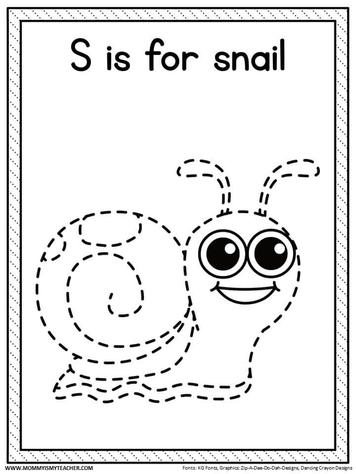 letter s worksheet for toddlers