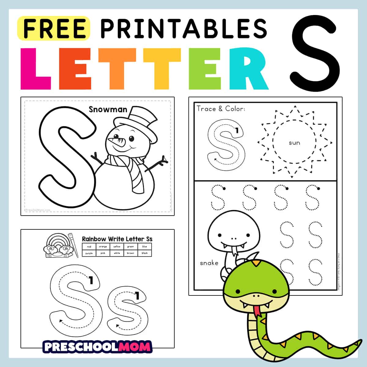 letter s worksheet free printables