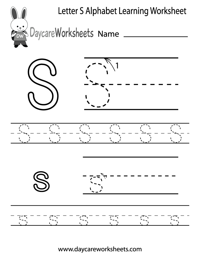 letter s worksheet free printables
