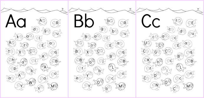 letter search worksheet