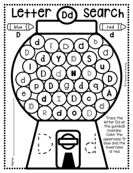 Alphabet Letter Hunt Worksheets | Totschooling - Toddler ...